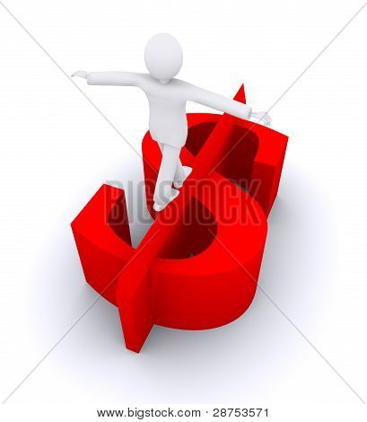 dollár szimbólum, pénzügyi kockázat