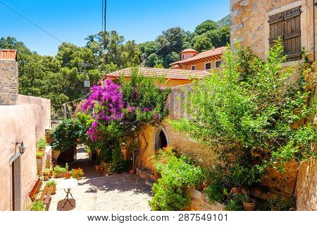 The Monastery Kremaston, Crete, Greece