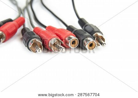 Cinch Rca Connectors For Audio And Video