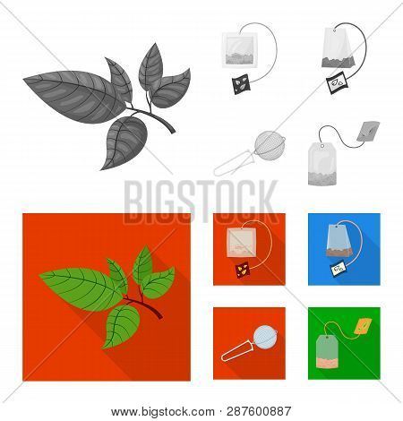 Vector Design Of Healthy And Floral  Logo. Set Of Healthy And Gradient Vector Icon For Stock.