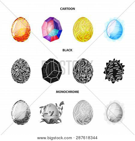 Vector Design Of Animal And Prehistoric Logo. Collection Of Animal And Cute  Stock Vector Illustrati