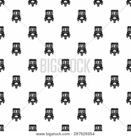 Auto Rickshaw Pattern Seamless Vector Repeat Geometric For Any Web Design