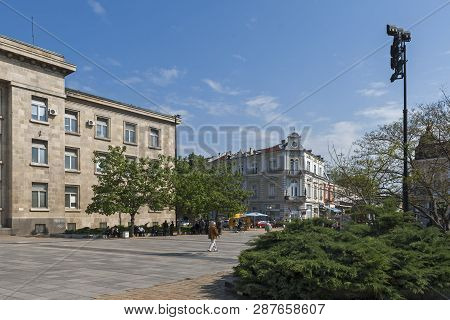 Ruse, Bulgaria - May 1, 2008: Building Of Courthouse At The Center Of City Of Ruse, Bulgaria