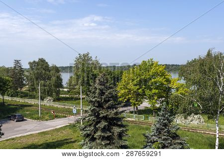 Ruse, Bulgaria - May 1, 2008: The Danube River Passing Through The City Of Ruse, Bulgaria