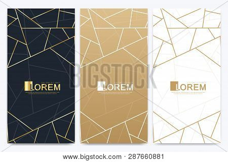 Chocolate Bar Packaging Set. Trendy Luxury Product Branding Template With Label Pattern For Packagin