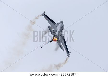 Payerne, Switzerland - August 31, 2014: Belgian Air Component (belgian Air Force) General Dynamics F