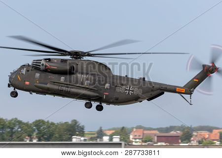 Payerne, Switzerland - September 4, 2014: German Army (deutsches Heer) Sikorsky Ch-53gs Heavy Lift M