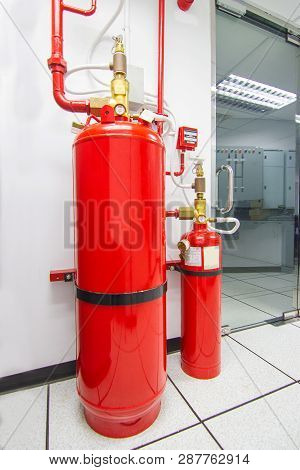 Fm-200 Suppression Systems, Chemical Tank Used For Extinguishing  Fm200 Gas Flooding System, Gas Sup