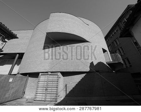 Teatro Sociale (social Theatre) In Alba In Black And White