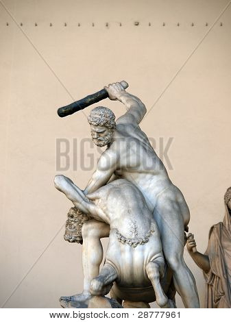 Firenze - Hercules slå Centaur Nessus.