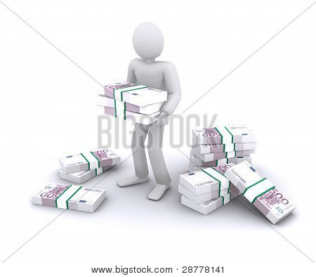 a Euro-csomagok az ember, pénzt keresni