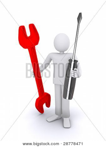 3D-s emberi eszközök tartja kezében