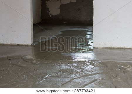 Floor Covering With Cement Mortar, Floor Repair With Concrete Solution