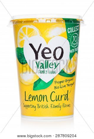 London, Uk - March 05, 2019: Yeo Valley Family Farm Proper Organic Bio Live Yogurt With Lemon Curd O