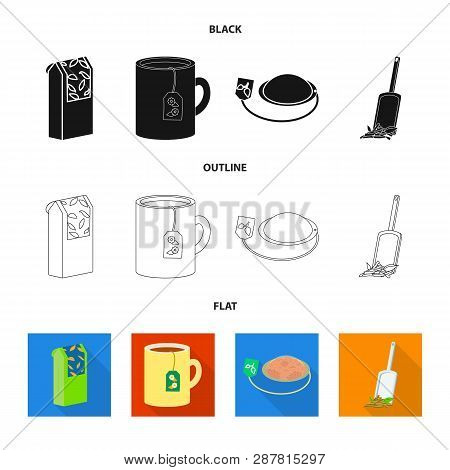 Vector Design Of Healthy And Floral  Icon. Set Of Healthy And Gradient Vector Icon For Stock.