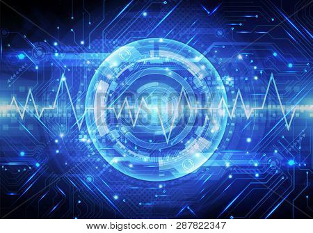 Artistic Abstract 3d Rendering Illustration Of A Pulse Lines In A Glowing Energy Field Background