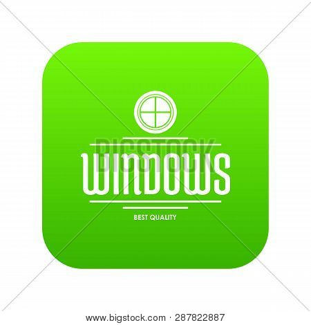 Interior Icon Green Isolated On White Background