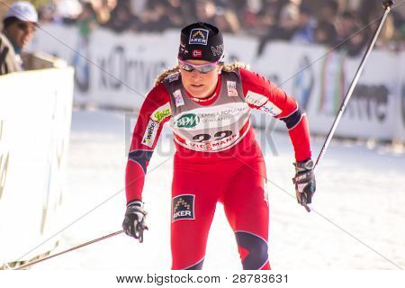 Traverser la femme de course sprint Milano