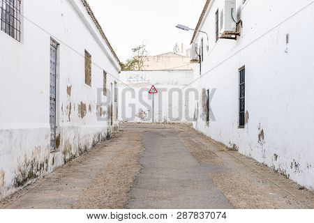 Boats And Bridge Over Guadiana River Which Is A Border Between Spain And Portugal, Ayamonte