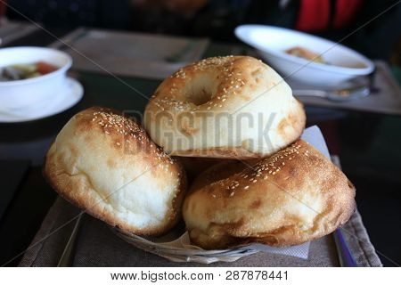 Asian Bread In Baskin