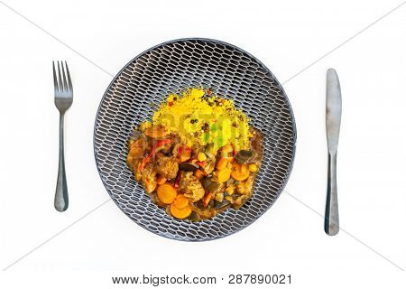 Moroccan beef kefta meatballs meatball and semolina