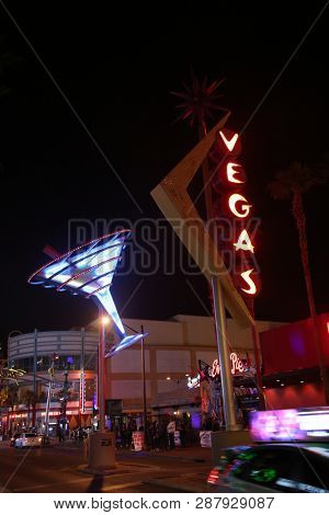 2/25/2019 Las Vegas, Nevada: Freemont Street Experience, including Neon Signs, Casinos, Zip Lines, Gambling, Slot Machines, Card Games, Tourist, Entertainers, and more. Las Vegas Nevada Night Life. 