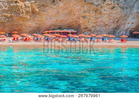 Wid Beach Paradise On Corfu Island, Ionian Sea Coast, Greece