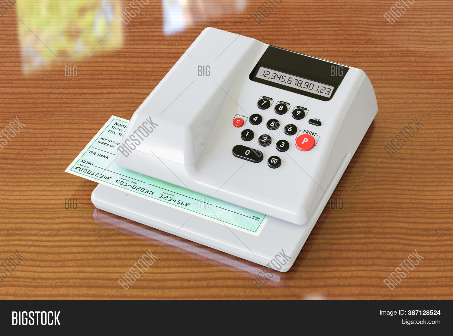 Modern Check Writer Image & Photo (Free Trial) Bigstock