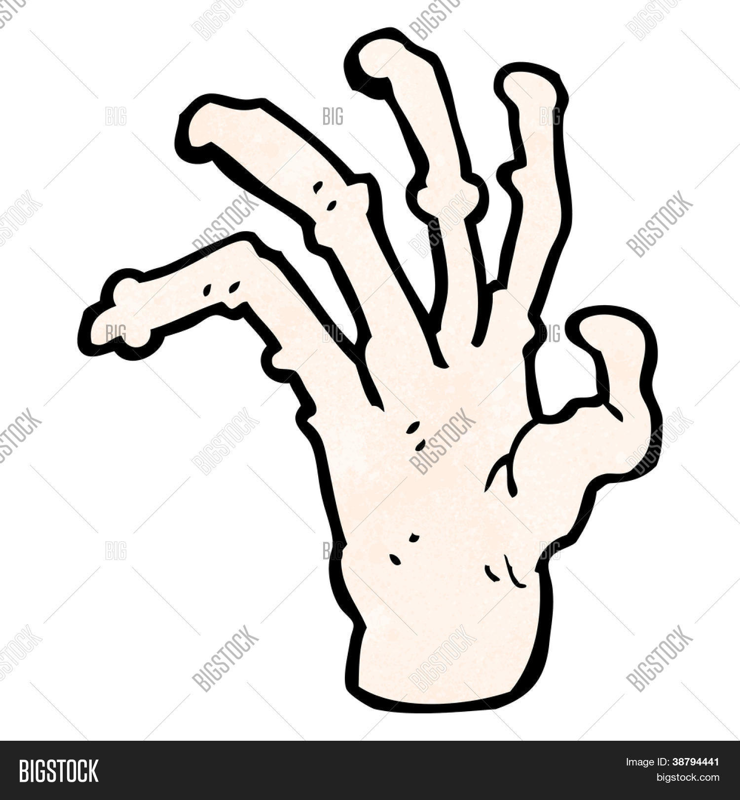 Creepy Hand Cartoon Vector & Photo (Free Trial) | Bigstock
