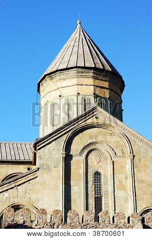 Georgien - Mtskheta - Sveticxoveli slot-katedralen, et af symbolerne i Georgien