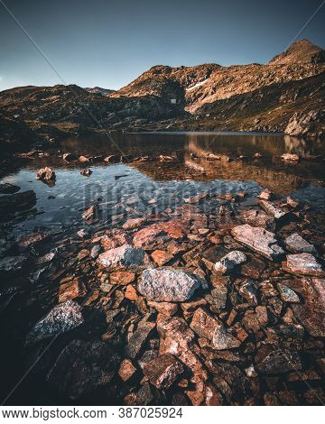 Morning Scenery In Austrian Alps - Klafferkessel Schladminger Tauern