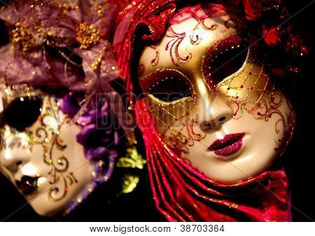 Venetiaanse carnaval maskers