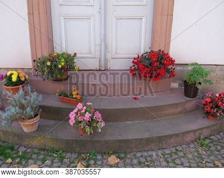 the old cities of bad arolsen and landau in germany