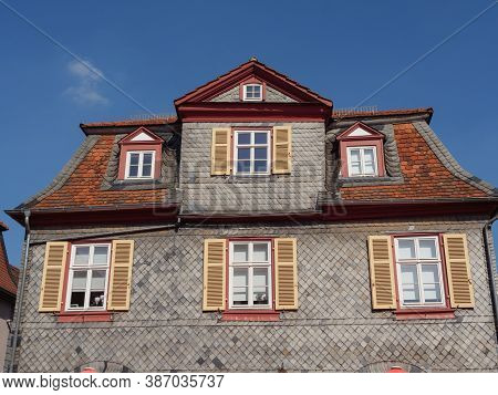 the old cities of bad arolsen and landau in germany
