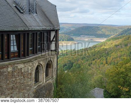 the city of waldeck and the edersee in germany