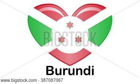 Original And Simple Burundi Flag Isolated In Official Colors And Proportion Correctly