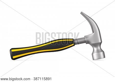 hammer on white background. Isolated 3D illustration