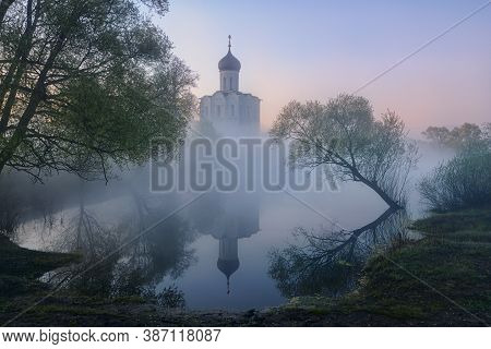 Church Of The Intercession On The Nerl Historic Monument By Unesco As Part Of The Golden Ring Russia
