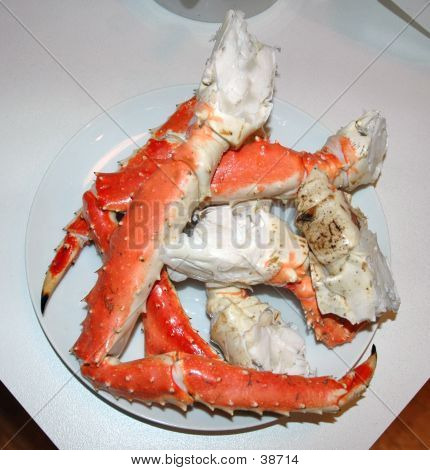 Король Аляски краба ноги
