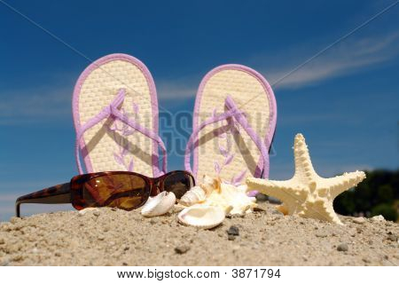 บนชายหาด