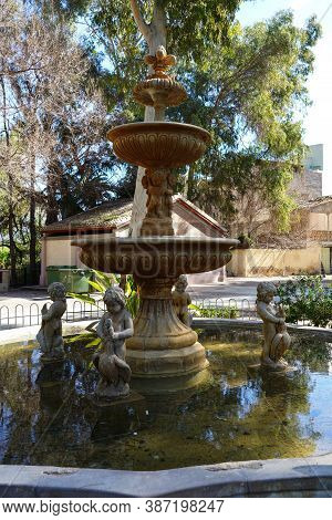 The Little Village Of Abaran In Valley Ricote, In The Murcia Region, Spain. Parque Municipal De Abar
