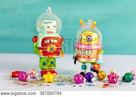 Colorful And Kitschy Christmas Baubles And Ornaments For The Holidays