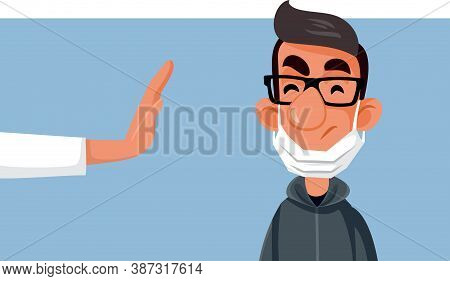 Social Distancing From A Person Not Wearing Face Mask