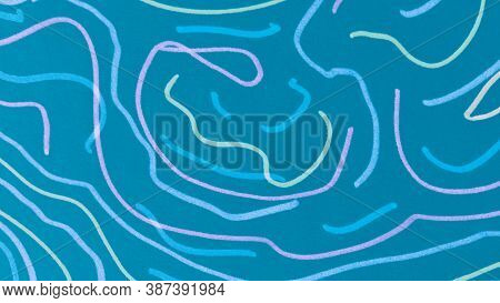Malachite Abstract Scribble. Distress Texture. Hand Draw Scrawl. Mint Wave Ink Stroke. Abstract Patt