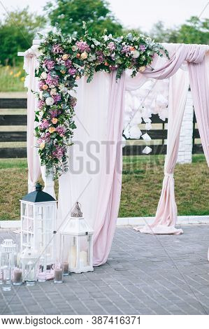 Beautiful Wedding Set Up. Wedding Ceremony. Wedding Decor