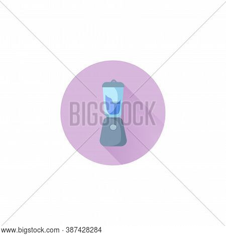 Blender Colorful Flat Vector Icon. Kitchen Blender