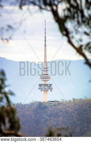 An image of the Canberra radio tower