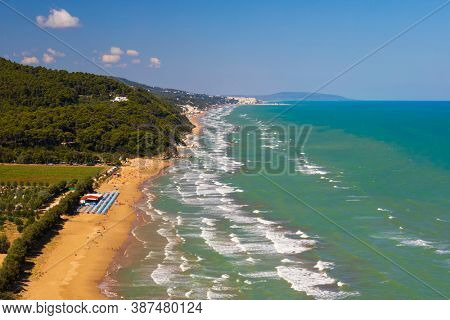 Baia Calenella beach, Vico del Gargano, Foggia, Italy