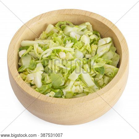 Brussel Sprouts Vegetable An Isolated On White Background.cilpping Path