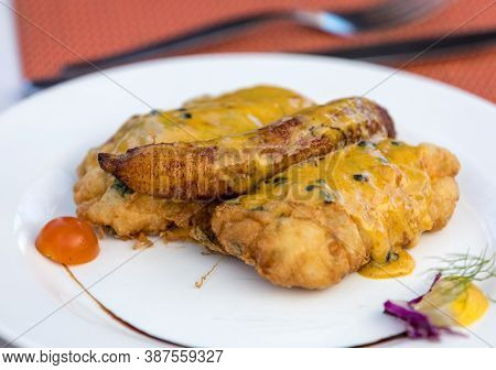 Espada Fillet In Batter And Baked Banana